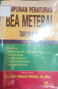 Image of HIMPUNAN PERATURAN BEA MATERAI TAHUN 1995