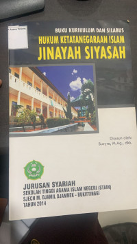 Image of Hukum Ketatanegaraan Islam Jinayah Siyasah