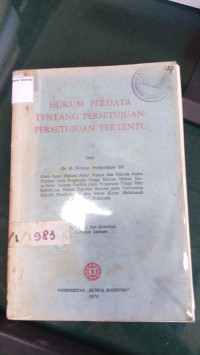 Image of HUKUM PERDATA TENTANG PERSETUJUAN PERSETUJUAN TERTENTU