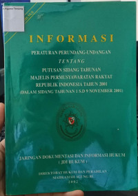 Image of INFORMASI PERATURAN PERUNDANG UNDANGAN