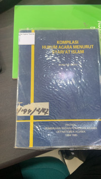 Image of Kompilasi Hukum Acara Menurut Syari'at Islam