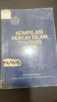 Image of Kompilasi Hukum Islam Tentang NTCR ll