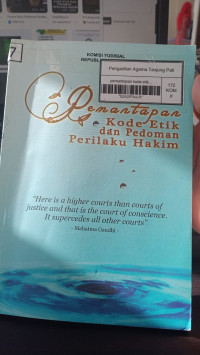 Image of PEMANTAPAN  KODE ETIK DAN PEDOMAN PERILAKU HAKIM