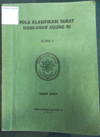 Image of POLA KLASIFIKASI SURAT MAHKAMAH AGUNG RI