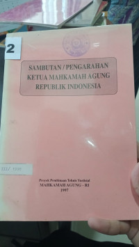 Image of SAMBUATAN /PENYERAHAN KETUA MAHKMAH AGUNG REPUBLIK INDONESIA
