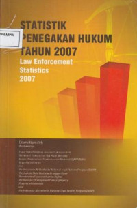 Image of STATISTIK PENEGAKAN HUKUM TAHUN 2007